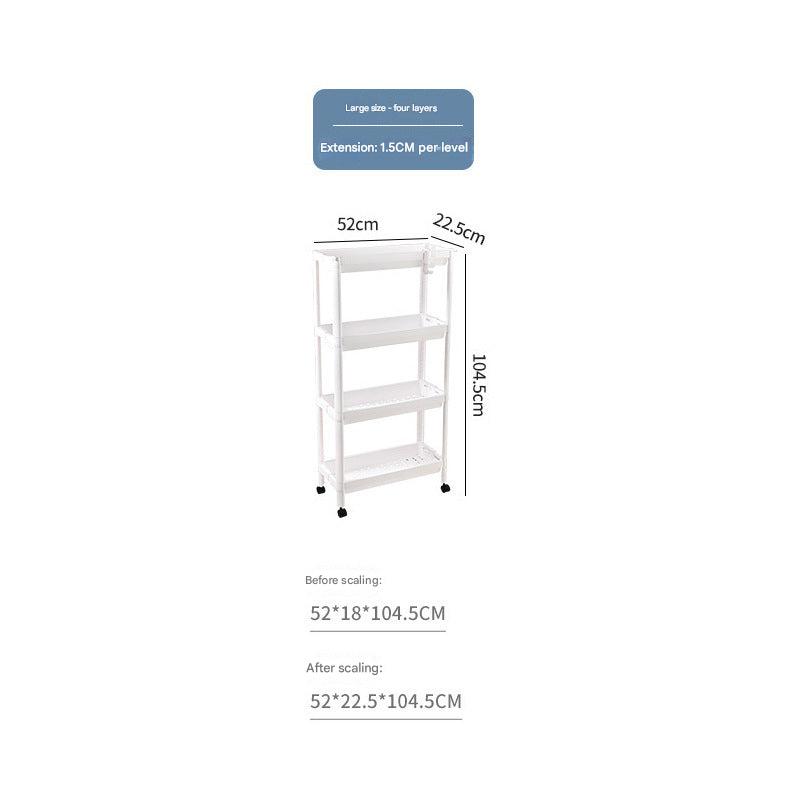 Sleek design storage cart in living space