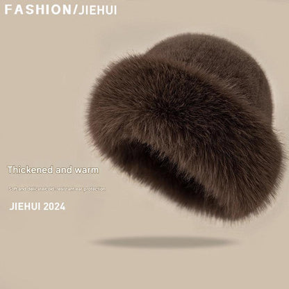 Stylish black winter hat for women