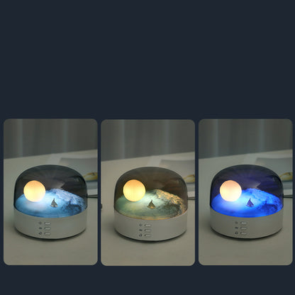 Moonlight speaker with geometric design