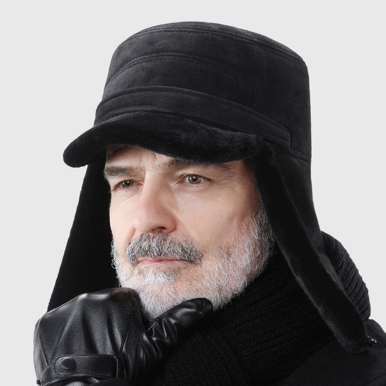 Warm ear protection cap for elderly image 4