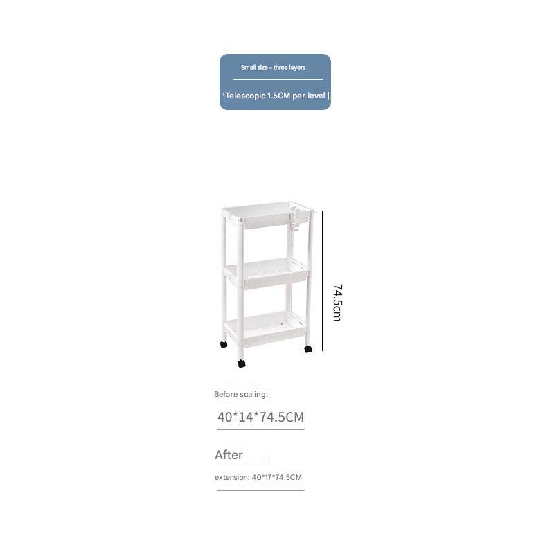Sleek design storage cart in living space