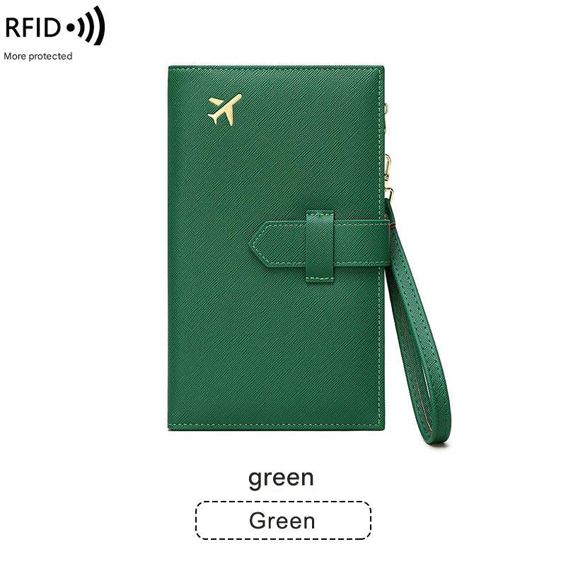 durable passport holder in black image 3