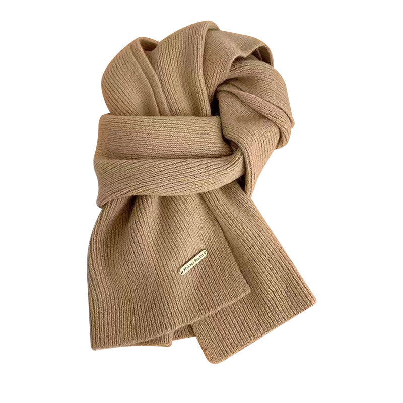 Chic cafe knitted scarf