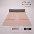 Pink 183*61cm Three-Piece Set [Alignment Line Yoga Mat + Strap + Mesh Bag] ☆ High-Quality TPE Material