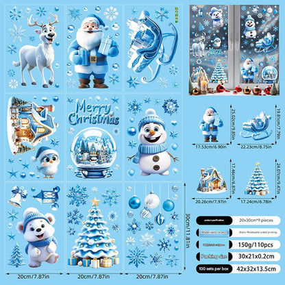 Christmas snowman window sticker design 1