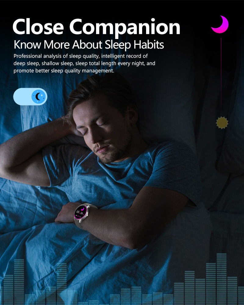 Close-up of the fitness watch screen