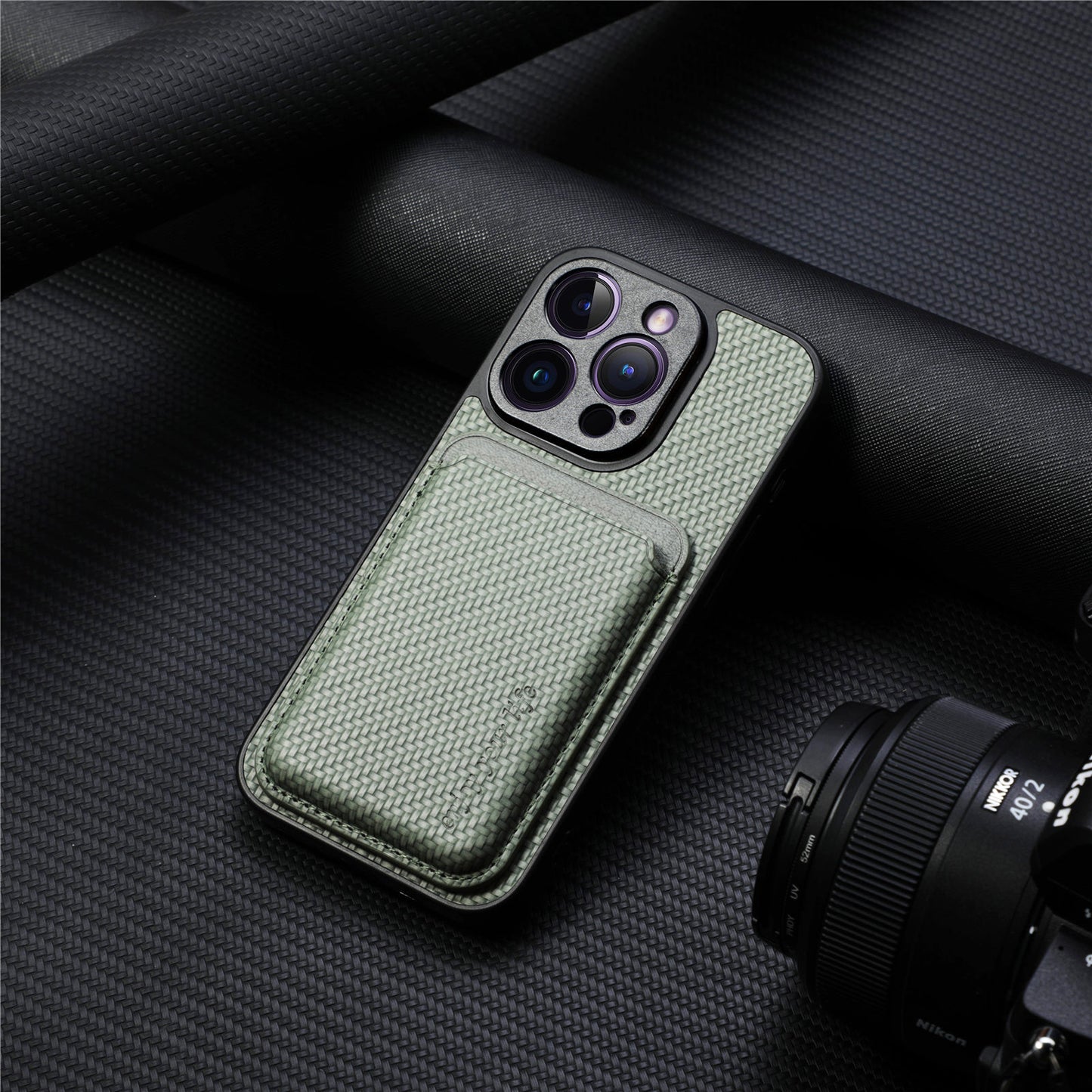 MagSafe-Compatible iPhone & Samsung Card Holder Case - Shockproof, Slim Design with Magnetic Stand - Leather & TPU - Multiple Colors Available