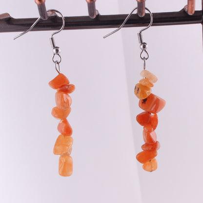 Handmade Natural Stone Crystal Drop Earrings Image 10