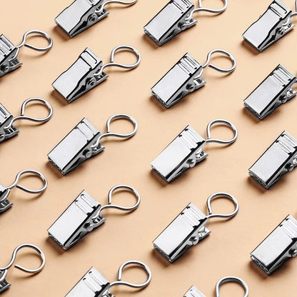 Stylish stainless steel curtain clip