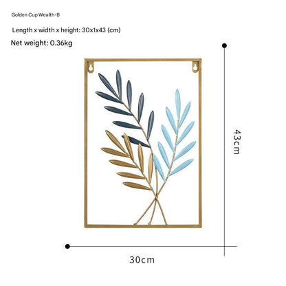 stylish metal wall decor for entryway