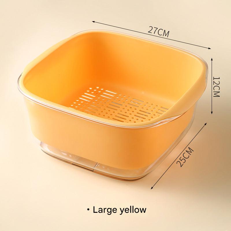 Double Layer Vegetable Washing Basket Image 6
