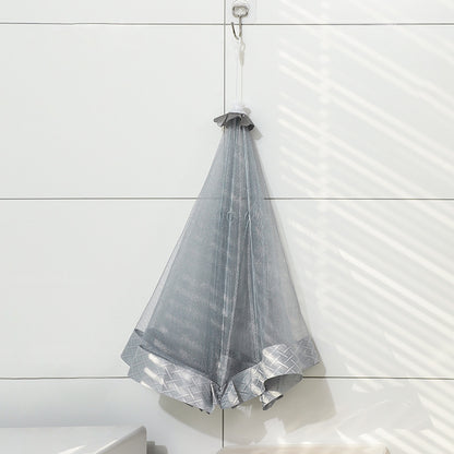 Round food cover protecting fruits and dishes from flies