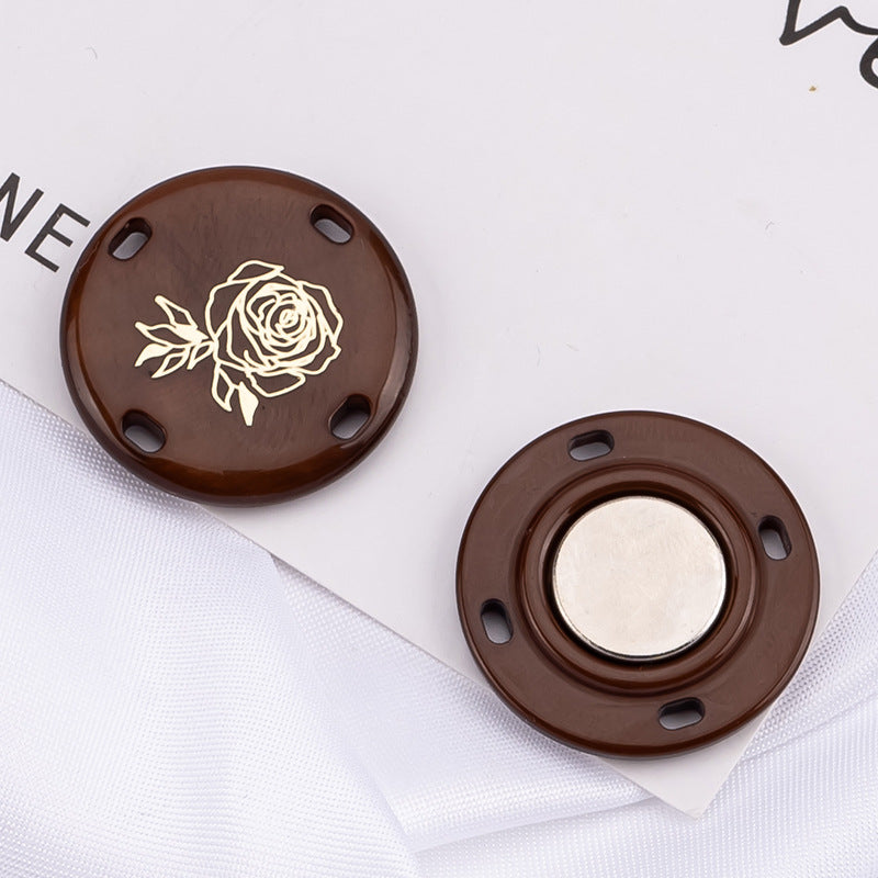 Invisible button for coats and bags