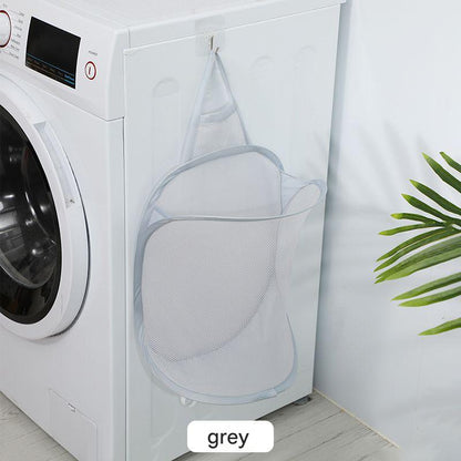Easy to clean collapsible laundry bin for storage