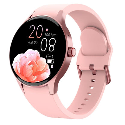 Smart fitness watch with black strap