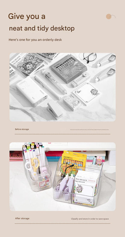 Durable makeup organizer in clear acrylic