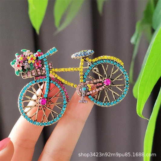 Creative accessory bicycle brooch image 3
