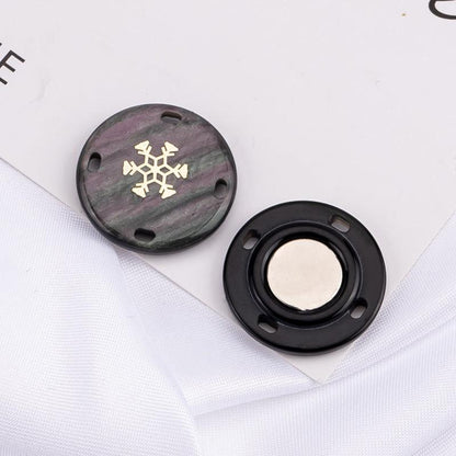 Magnetic button for curtains and shirts