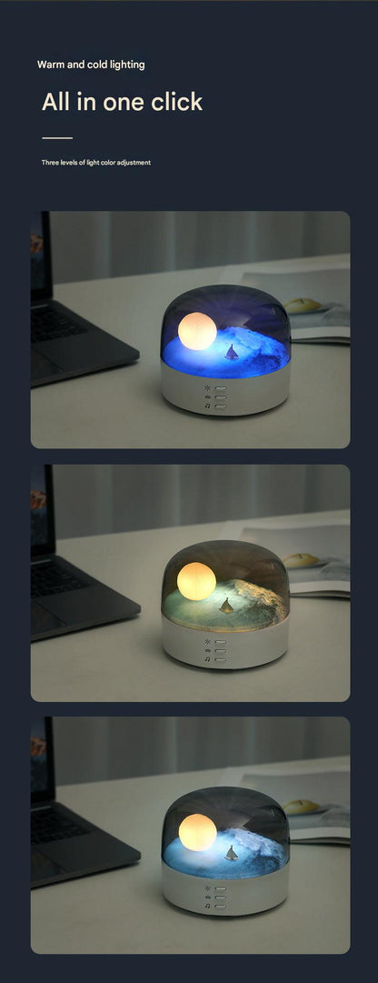 Moonlight speaker with geometric design