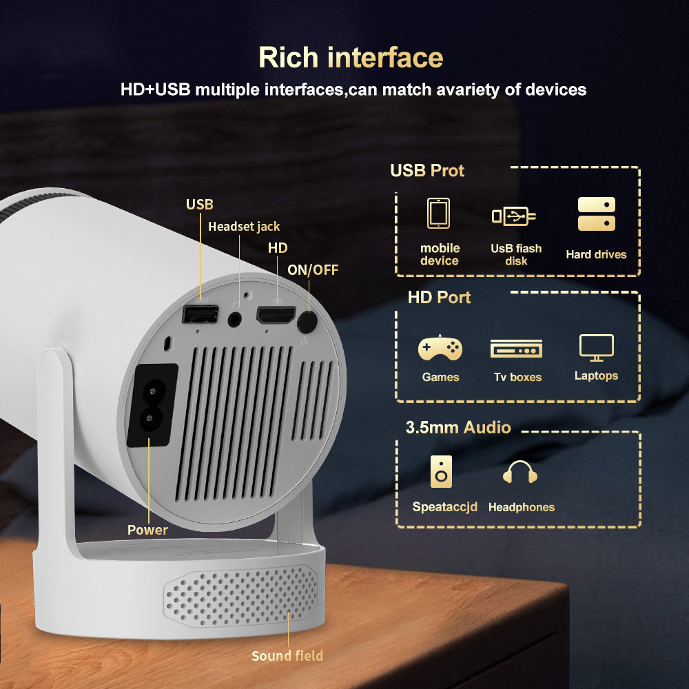 Lightweight Mini Projector in Use