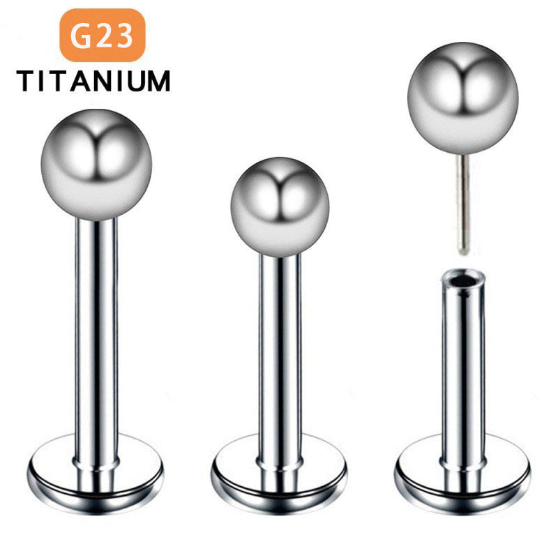 titanium lip piercing studs image 4