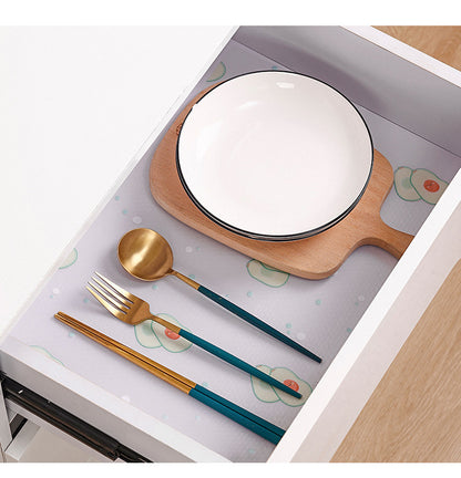 EVA Drawer Liner Affixed in a Cabinet