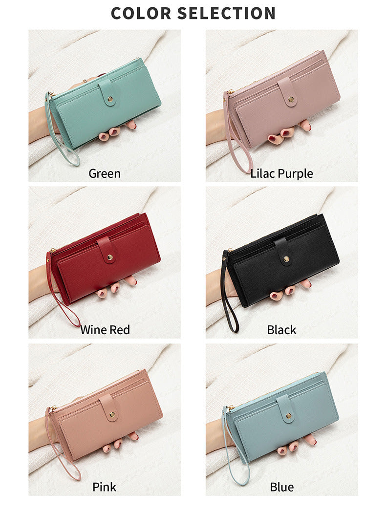 Versatile women's wallet in green