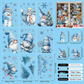 Christmas Silver Glitter Window Stickers