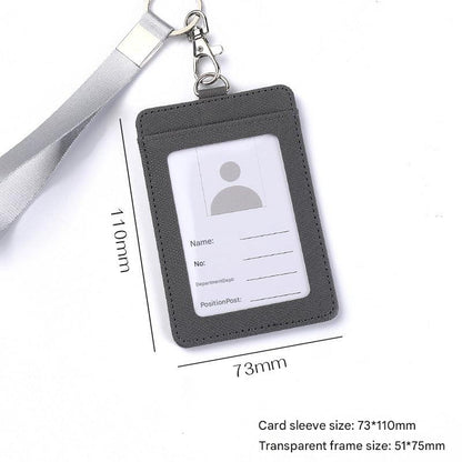 Multi-card holder with PU leather design for work and bus passes