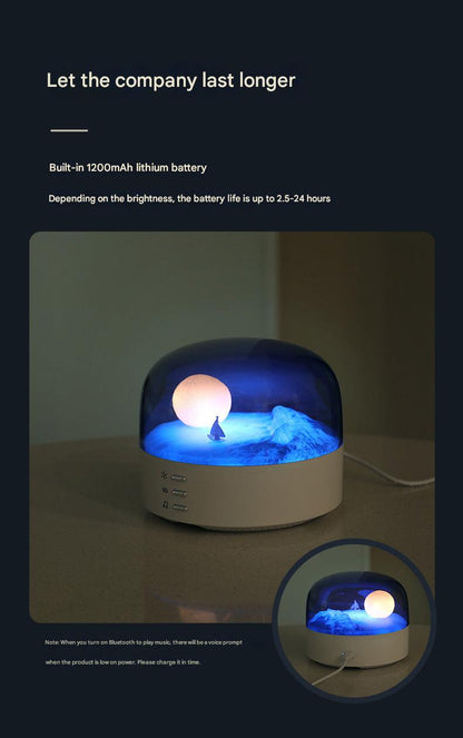 Bluetooth speaker with night light
