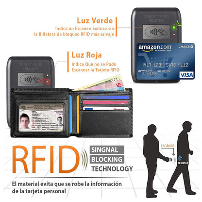 Men's Carbon Fiber RFID Wallet Image 1