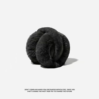 Cozy gray ear muff for outdoor