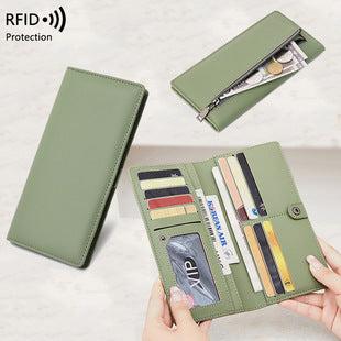 Elegant women's wallet in blue