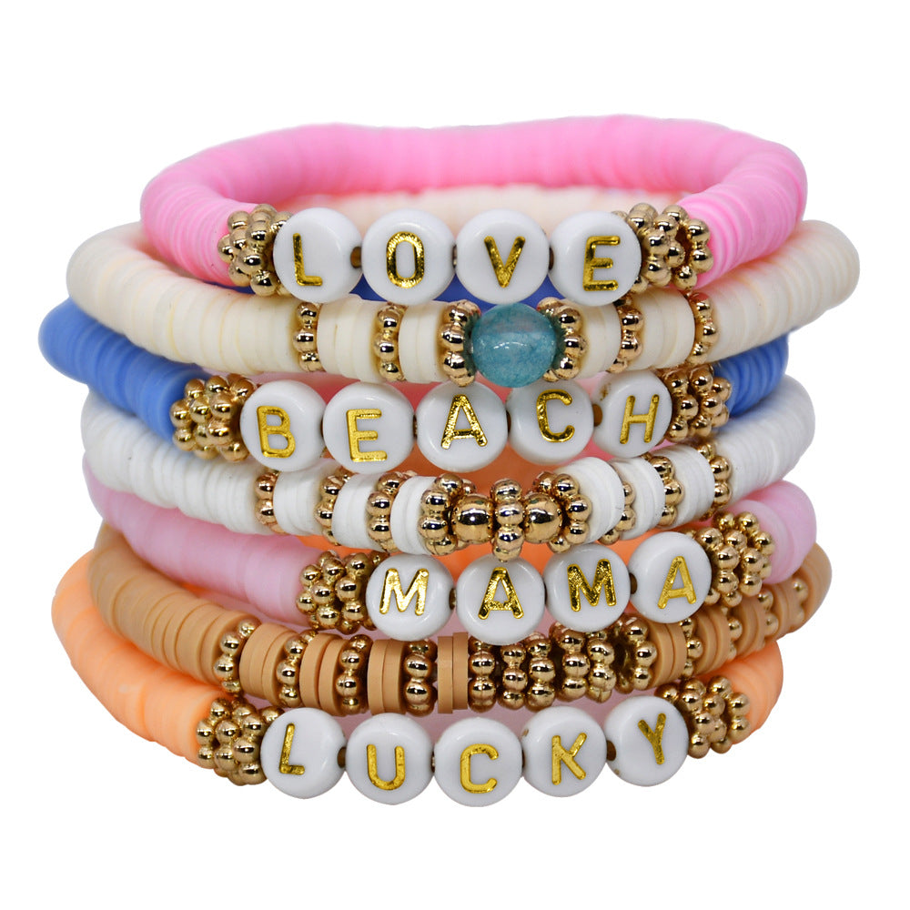 Handcrafted soft polymer clay bracelet for women - image 1