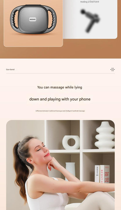 Rechargeable massage gun with multiple heads