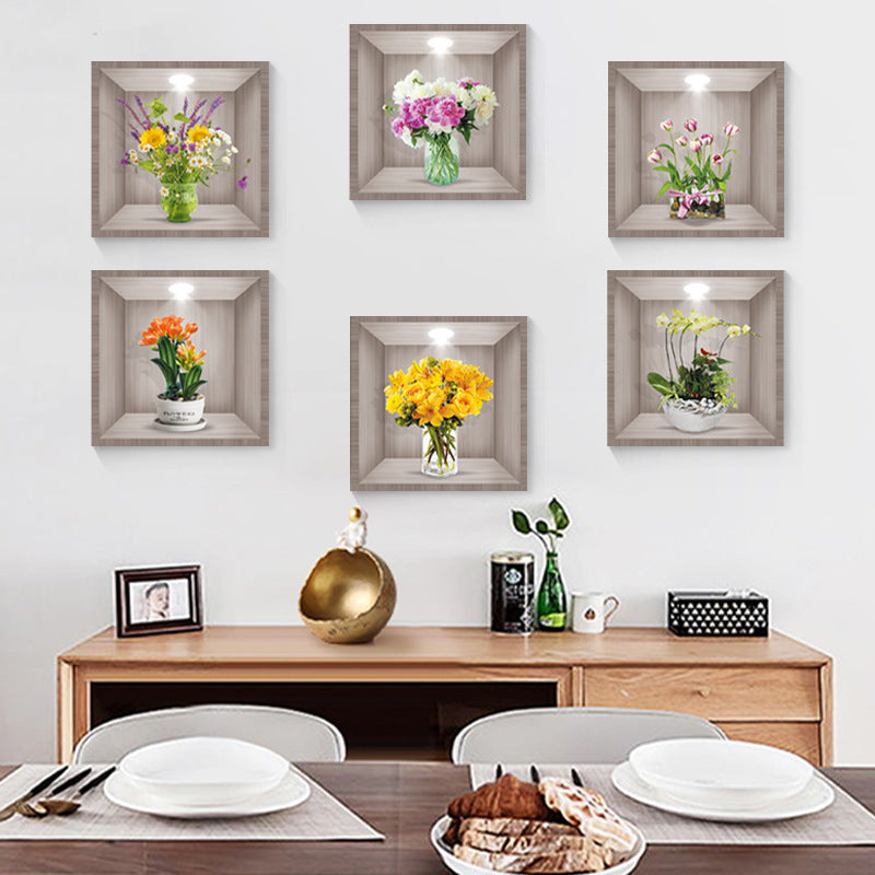 Stylish green plant wall art sticker 3