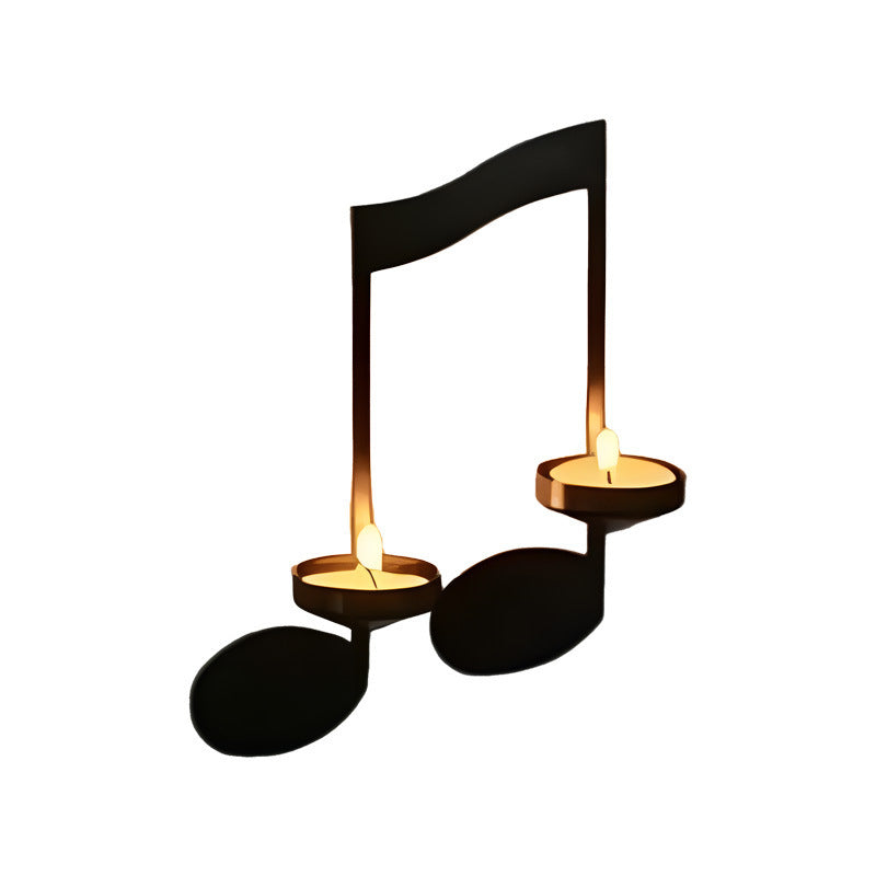 Elegant candle holder elevating dining table