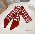 Burgundy - Diamond Check