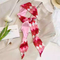 Diamond check pink approximately 6*90CM