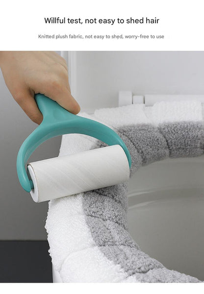 Waterproof toilet seat cover in gray color