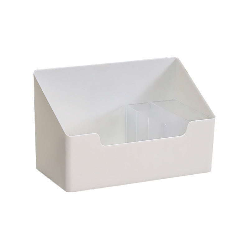 Transparent wall storage box close-up