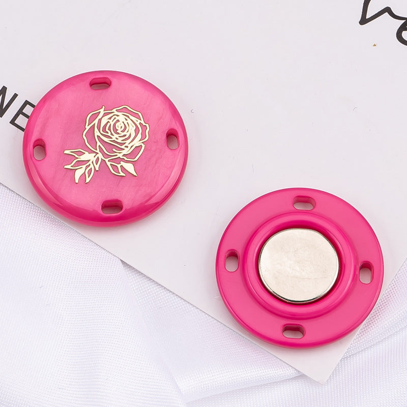 Invisible button for coats and bags