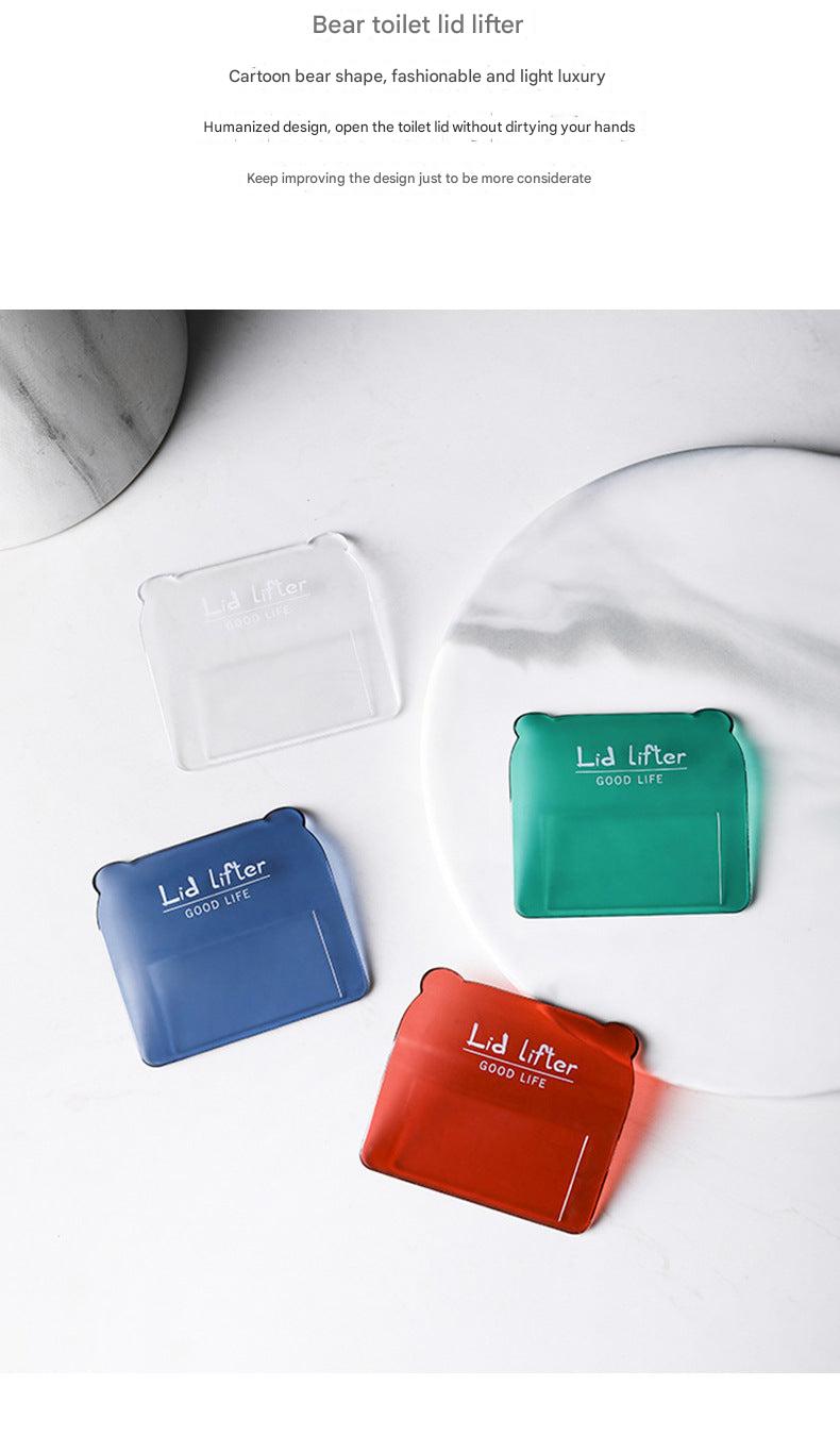 Toilet Lid Lifter in Transparent Blue