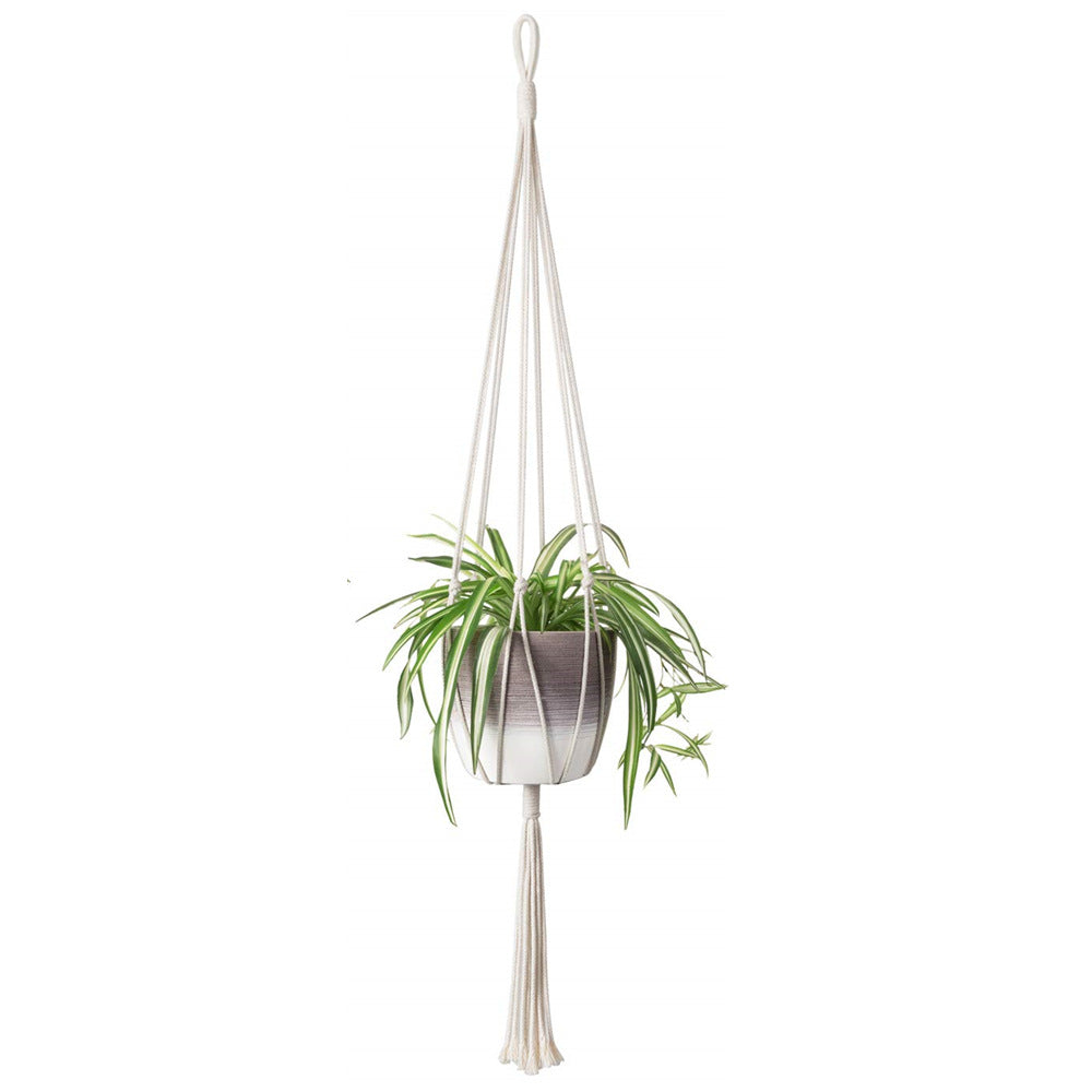 Handcrafted cotton rope plant hanger - image 1