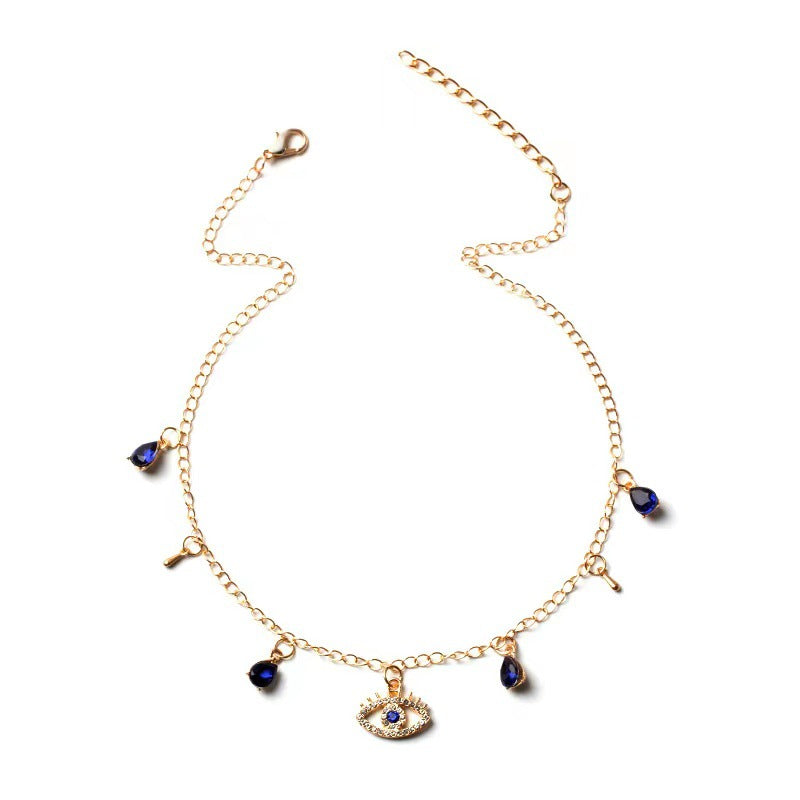 Gold-Plated Evil Eye Necklace Image 9