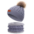 Single Pom-Pom Gray Set