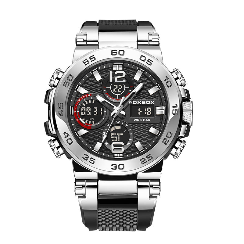 Stylish silicone strap watch for men