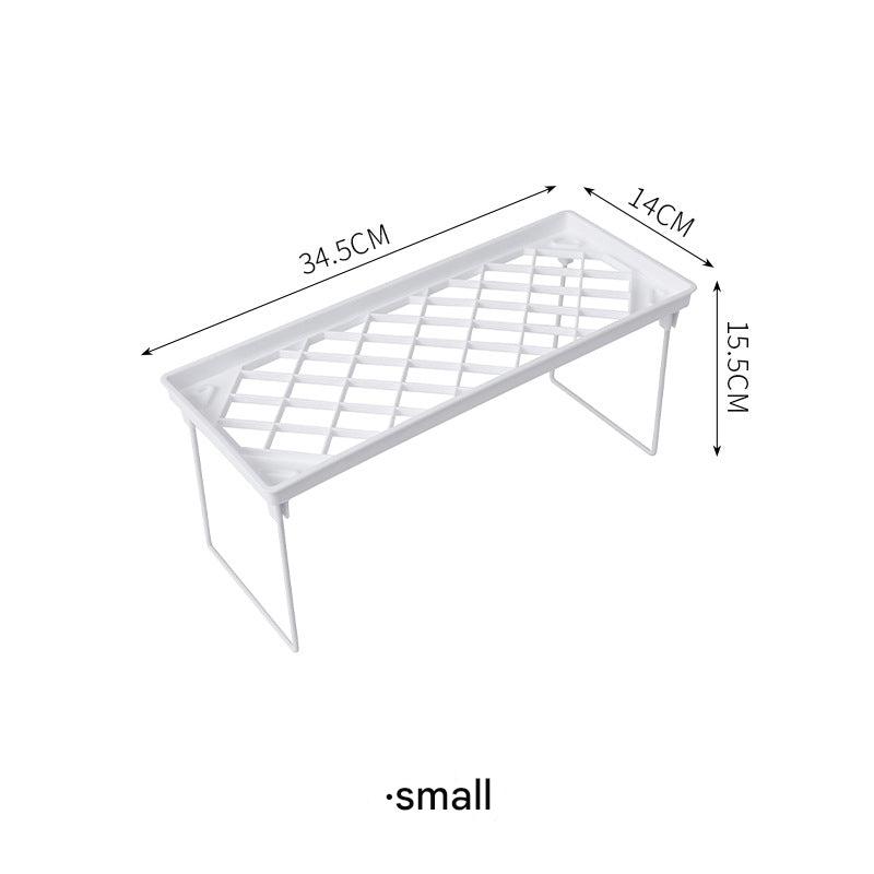 Collapsible storage rack for bathroom organization