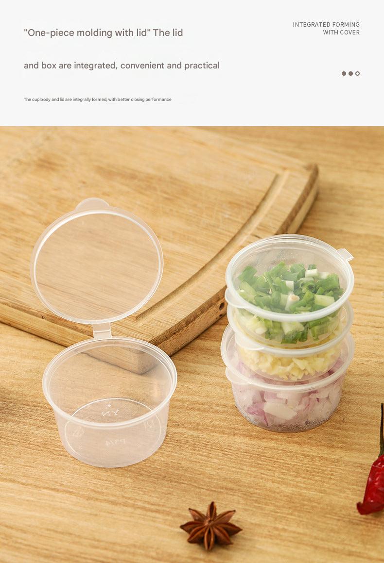 Clear disposable sauce container 25ml