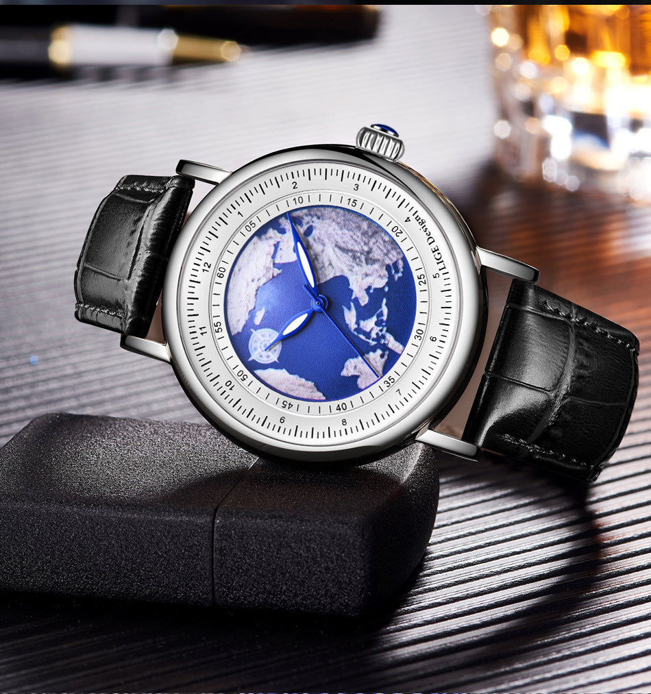 LIGE watch adjustable leather band image 4